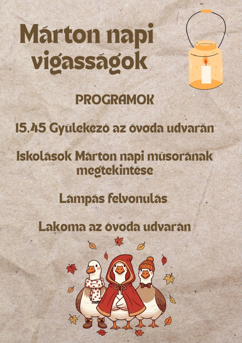 Márton napi vigasságok 2025.