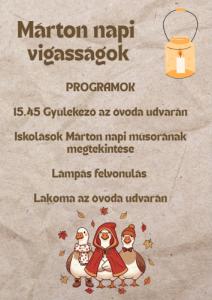 Márton napi vigasságok 2025.