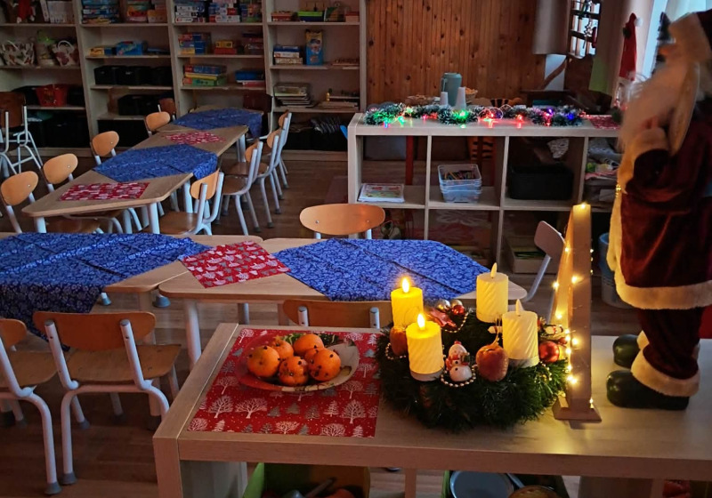 Mézeskalács díszítés a Pillangó csoportban 